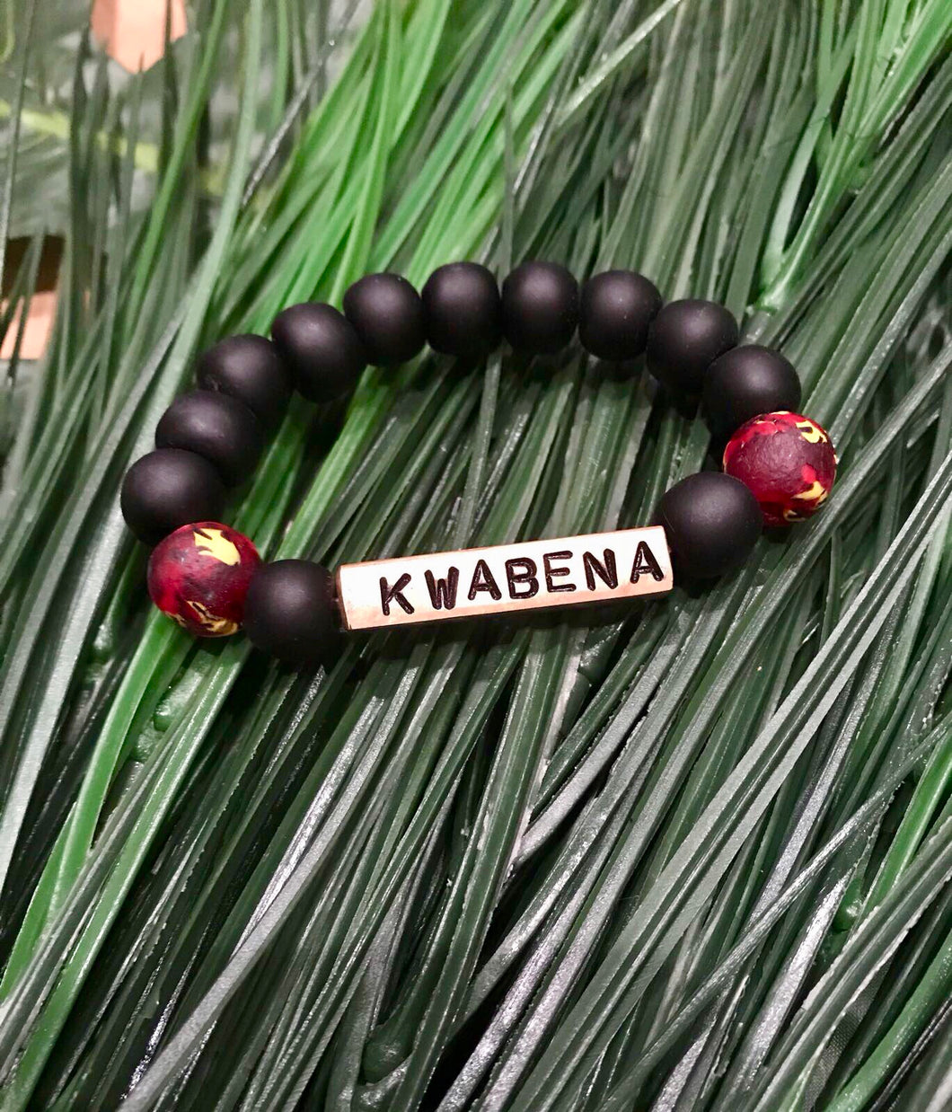 “Kwabena” name bracelet