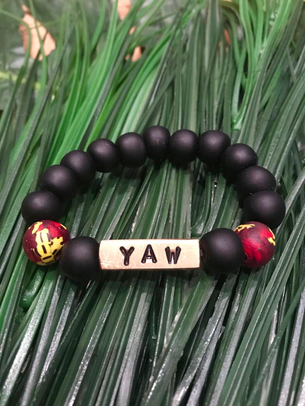 “Yaw” name bracelet